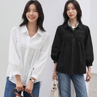 63.[창고]올리드 퍼프 긴팔 블라우스
