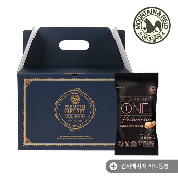 [산과들에] 하루견과 원데이프리미엄 100봉 선물세트