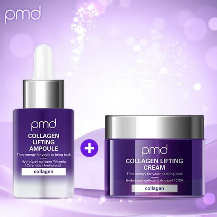 (pmd) 콜라겐 리프팅 앰플 30ml + 콜라겐 크림 50ml 패키지