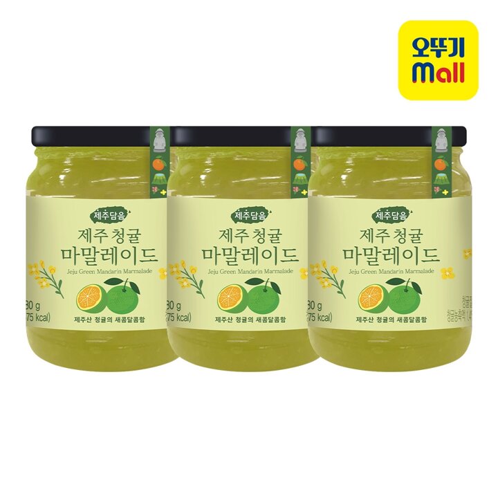 [본사직영] 오뚜기 제주담음 제주청귤마말레이드 280g 3개