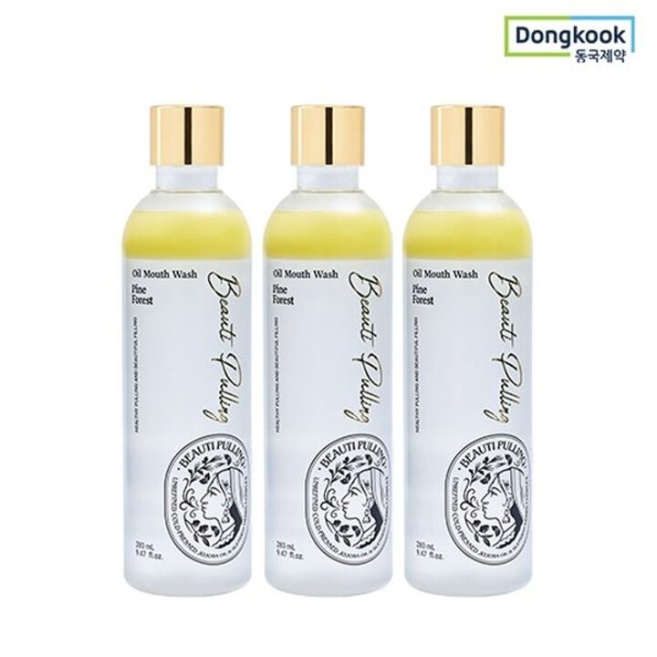 (하루30초 오일가글)동국제약 뷰티풀링 오일가글 280ml 3개세트 (에메랄드민트/파인포레스트..