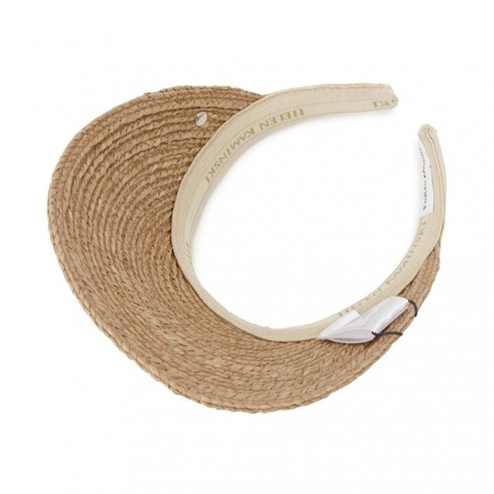 헬렌카민스키 비앙카 10 여성 바이저 HAT50265 NOUGAT NATURAL LOGO