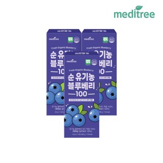 메디트리 순 유기농 블루베리 스틱 100 3박스 NFC 착즙