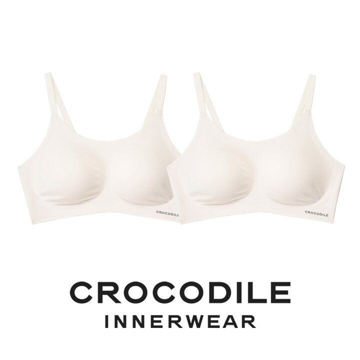 [크로커다일] 소프트핏 쉘론 스트랩 패드일체형 브라2종 오트밀 CDWBR5M09_2