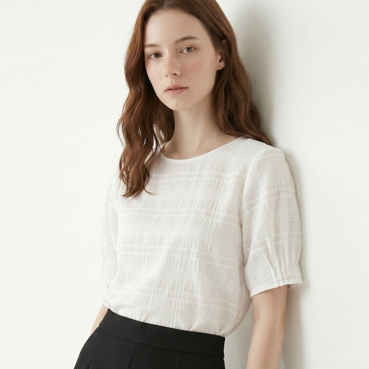 클라셰 링클셔링레이디블라우스_B6M0329