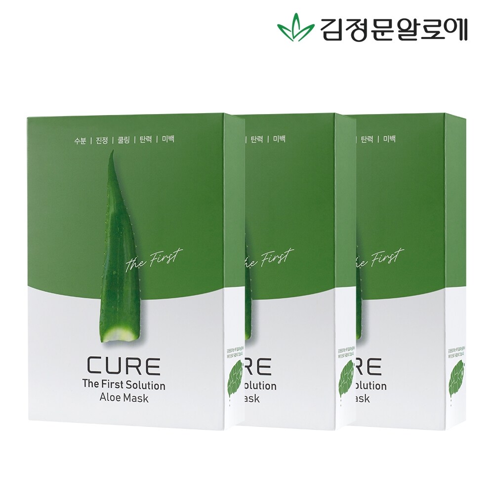 [김정문알로에] 큐어 알로에 마스크팩 시즌2 (30매)