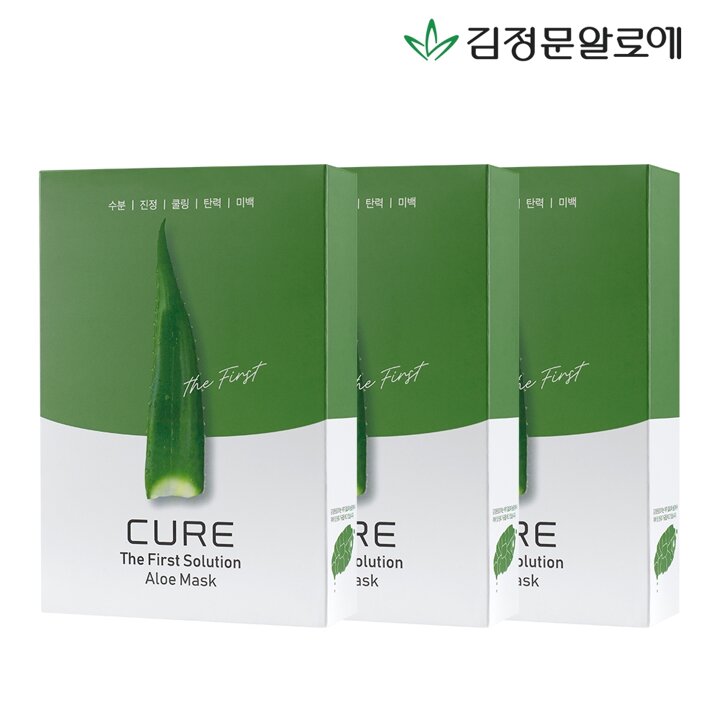[김정문알로에] 큐어 알로에 마스크팩 시즌2 (30매)
