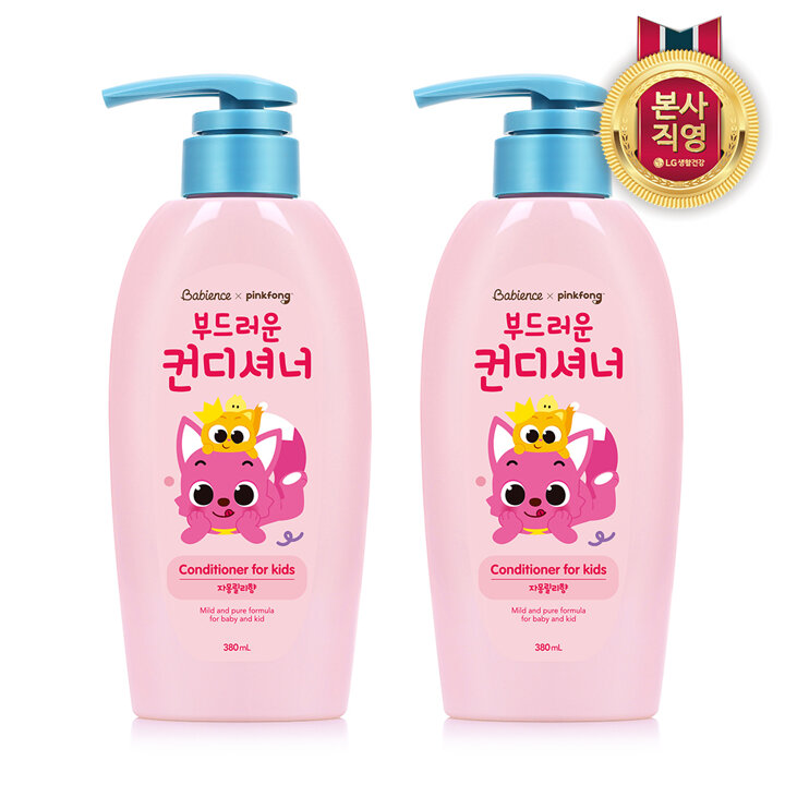 베비언스 핑크퐁 부드러운 컨디셔너 380ml (자몽릴리향) 2개