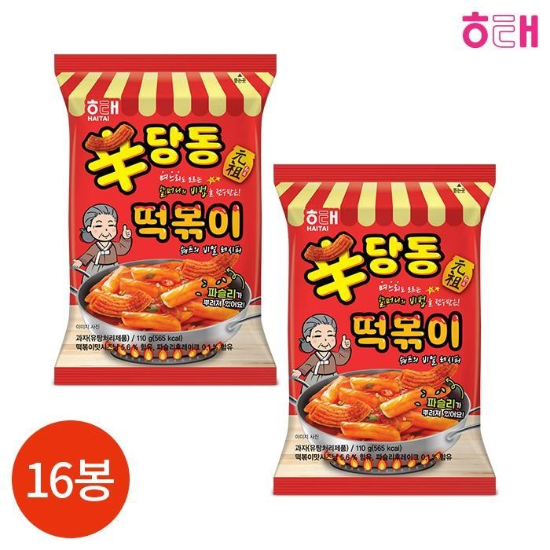 해태 신당동 떡볶이 110g x 16봉