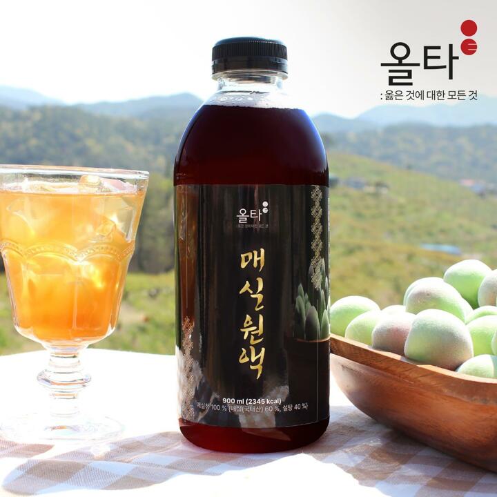 국내산 100 고흥 매실청 올타 매실원액 900mlX4병