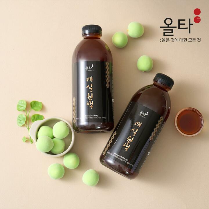 국내산 100 고흥 매실청 올타 매실원액 900mlX4병