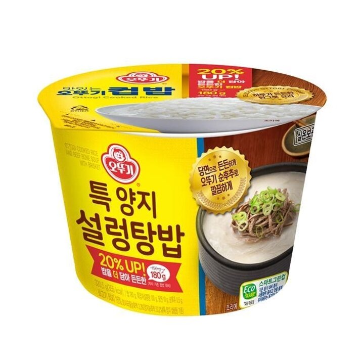 오뚜기특양지설렁탕밥320.5gX6개컵밥간편식