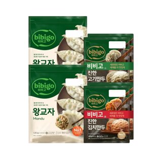 (단독구성) CJ제일제당 비비고 왕교자 1.05kg + 진한김치만두/진한고기만두 400g x2개 선택구매