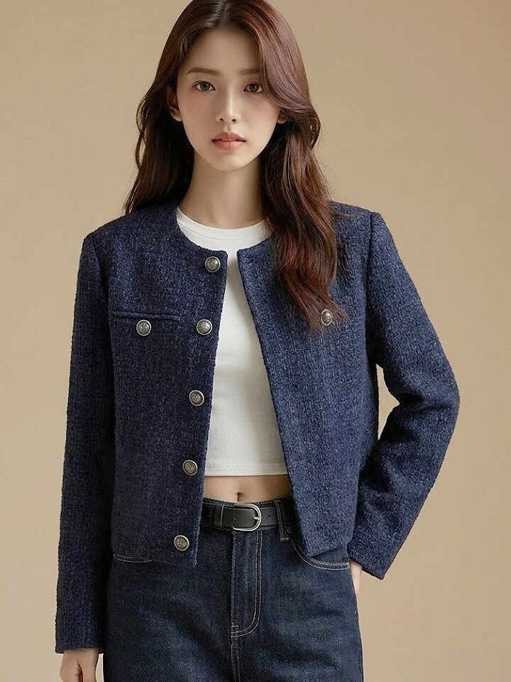 [예쎄] 라운드 트위드 자켓(S4FJK022A)