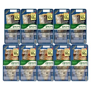CJ제일제당 비비고 고등어구이 60g x5개 + 삼치구이 60g x5개 (냉장)