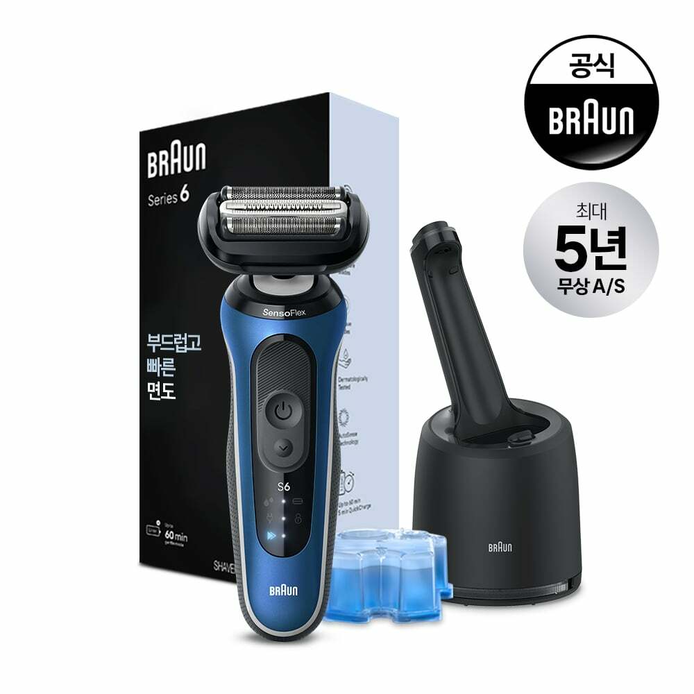 브라운 면도기 시리즈6 62-B7000cc 블루