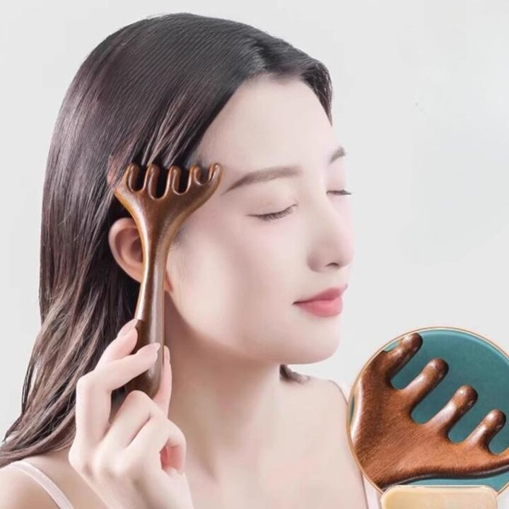 마사지기두피괄사빗머리지압얼굴관리마사지빗