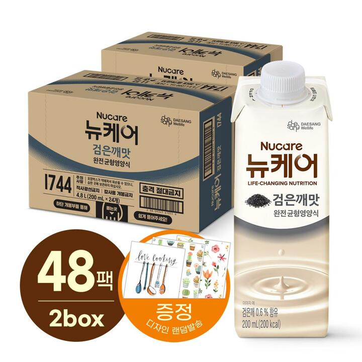 [S][대상웰라이프]뉴케어 고소한검은깨맛 200ml x 24팩 2박스