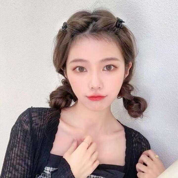 아트박스/앤어바웃 매트 블랙 큐브 미니 헤어 집게핀 48P SET