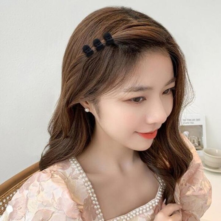 아트박스/앤어바웃 매트 블랙 큐브 미니 헤어 집게핀 48P SET