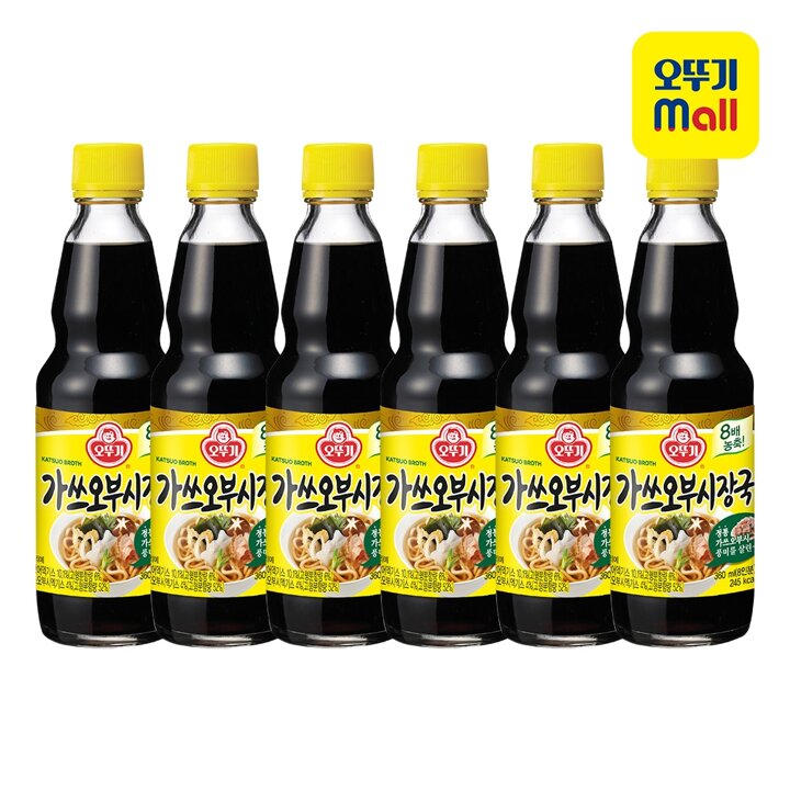 [본사직영] 오뚜기 가쓰오부시장국 360ml 6개