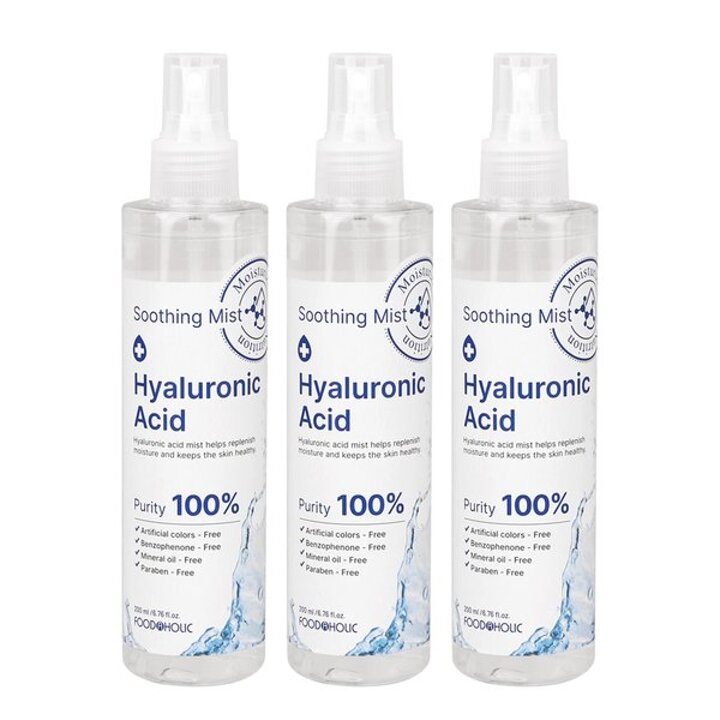 (3개)푸드어홀릭 히알루론산 수딩미스트 200ml