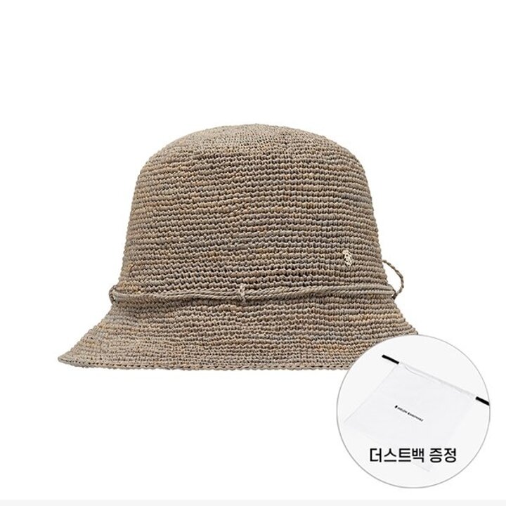 헬렌카민스키 HAT50136 EM 빌라 6 이클립스 멜란지 메탈로고 클로슈 버킷햇