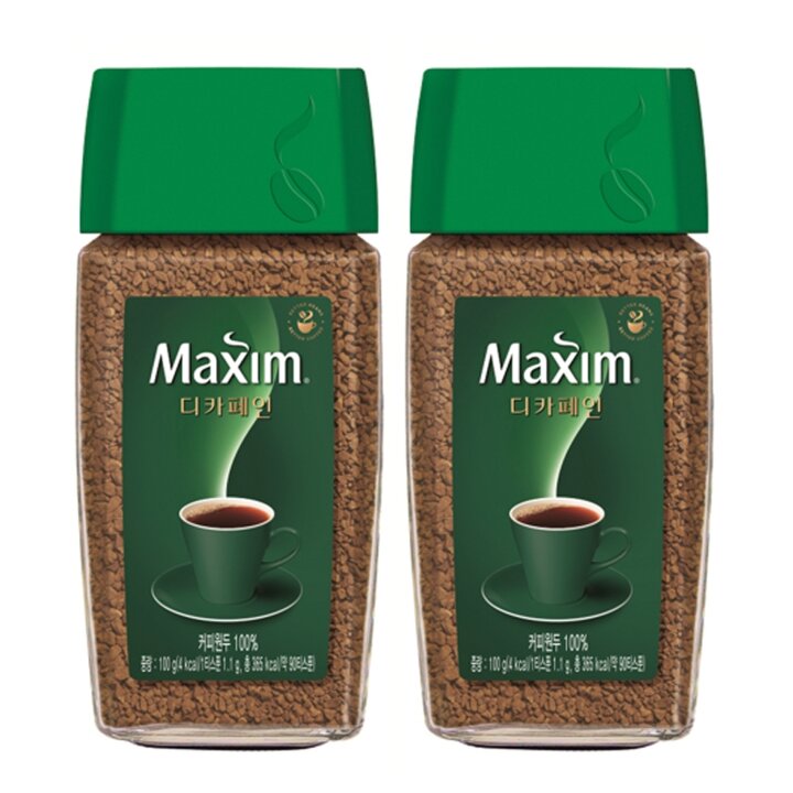 맥심 디카페인 병커피 100g x 2개