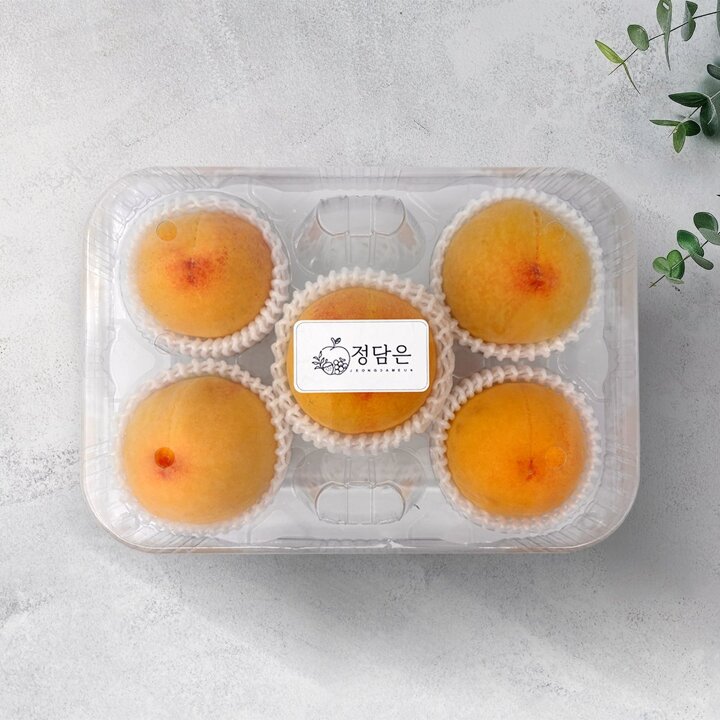 (신세계본점)황도 복숭아 1kg이상 5-6입 특등급