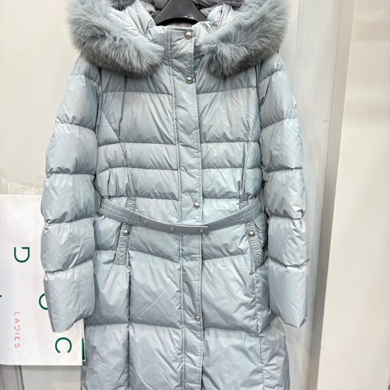 폭스퍼 탈부착 벨트 롱기장 덕다운 그린