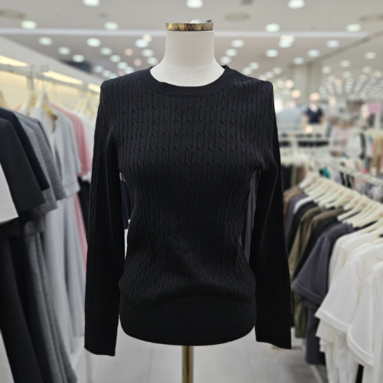 라운드넥 골지 니트티 OCALKT1AICIC
