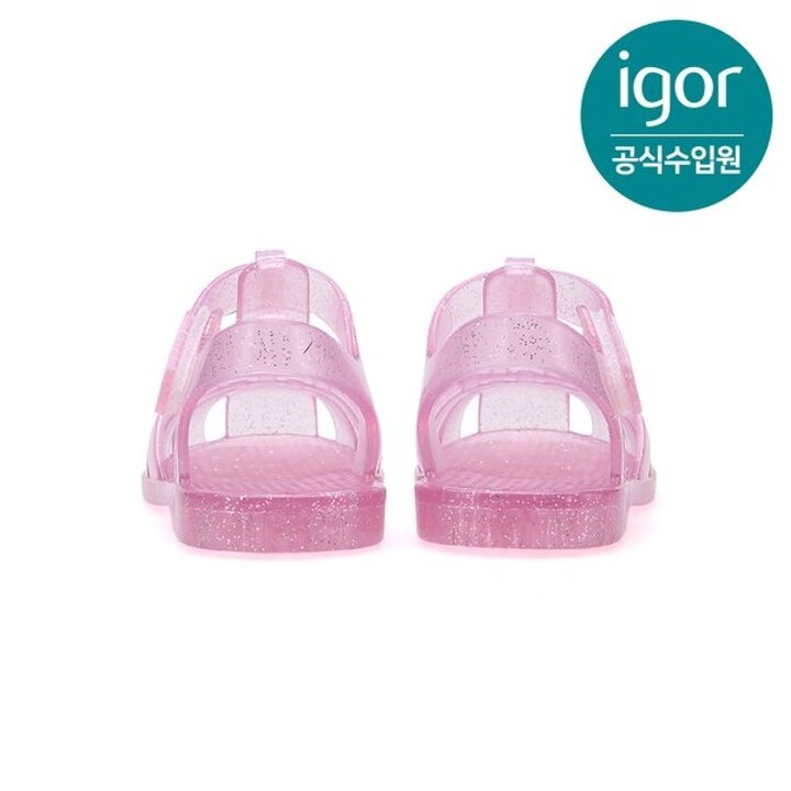 (신세계센텀점)[IGOR] 이고르 클라시카 젤리슈즈 크리스탈 글리터 핑크