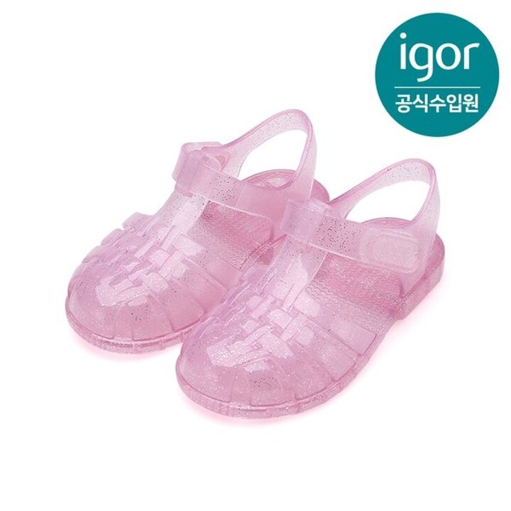 (신세계센텀점)[IGOR] 이고르 클라시카 젤리슈즈 크리스탈 글리터 핑크