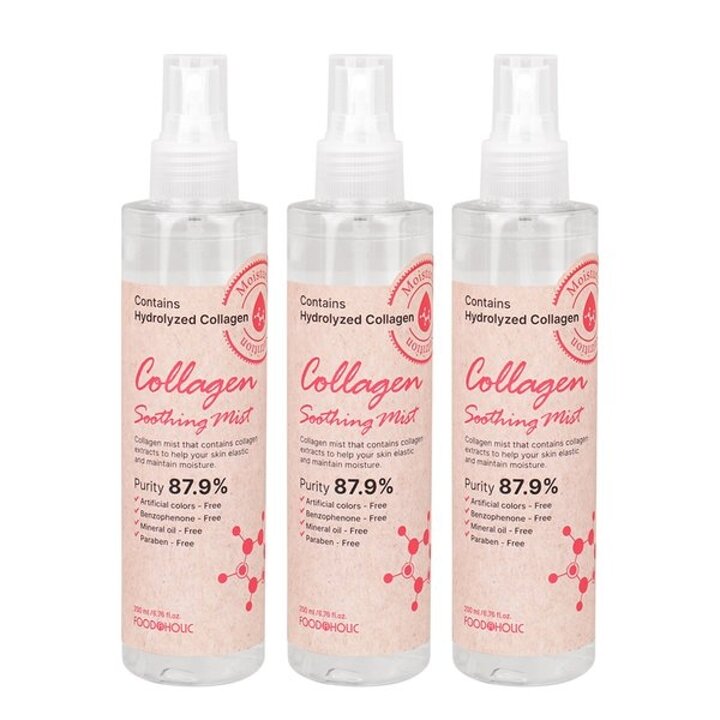 (3개)푸드어홀릭 콜라겐 수딩미스트 200ml