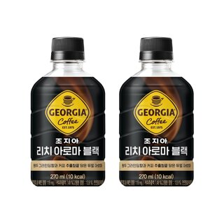 [본사직영] 조지아 리치아로마 블랙 270ml PET (24입)
