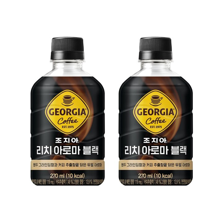 [본사직영] 조지아 리치아로마 블랙 270ml PET (24입)