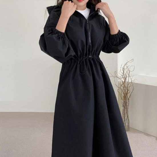 31589387-캐주얼스타감성일여자스트랩아노락후드롱원피스