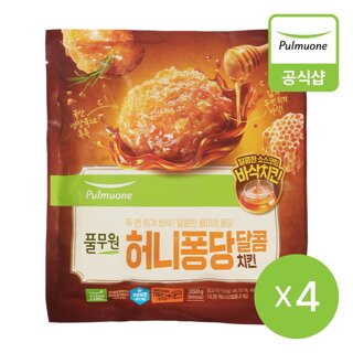 풀무원 [생산직송] 허니퐁당 달콤치킨 350g 4개