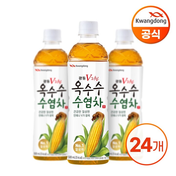 광동 옥수수수염차 500ml X 24병 (무/유라벨 랜덤발송)
