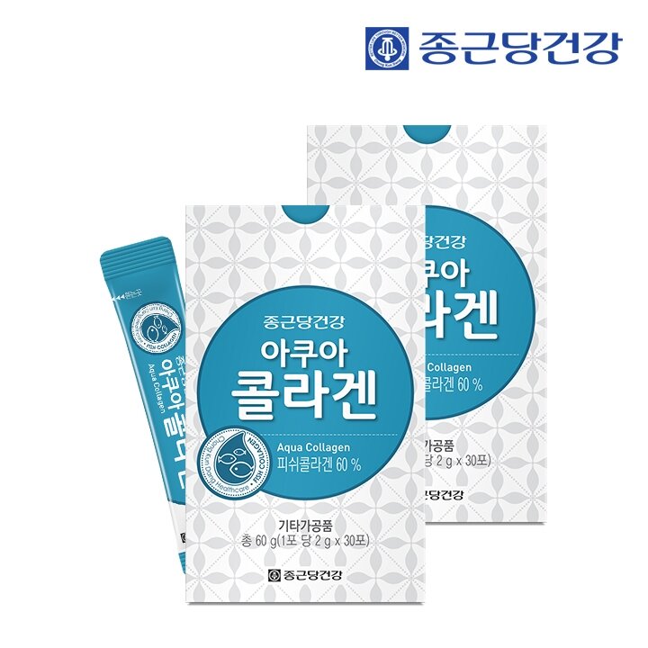 종근당건강 아쿠아 콜라겐 (2gX30포) 2박스