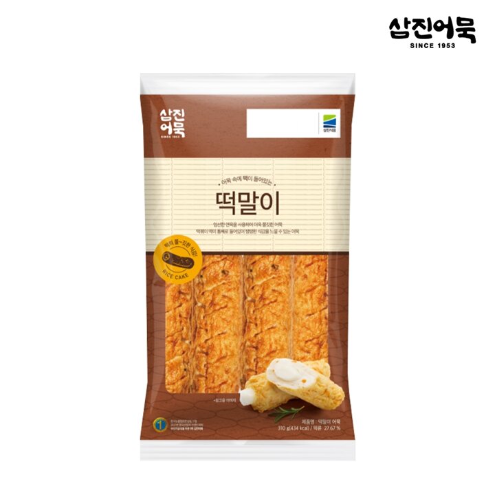 [삼진어묵] 떡말이 1봉 310g (6개입)
