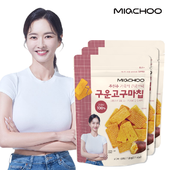 [G][미아추] 하원미 구운고구마칩 100g x 3봉