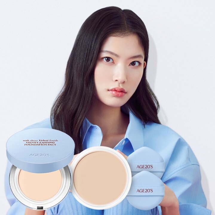 에이지투웨니스 벨벳 래스팅 파운데이션 팩트(본품+리필)