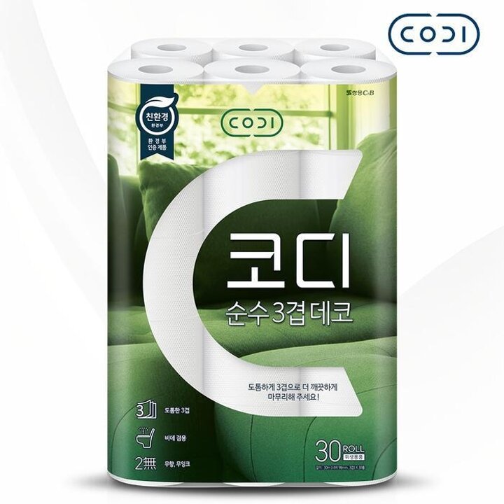 [쌍용CB]코디순수데코3겹30M30롤