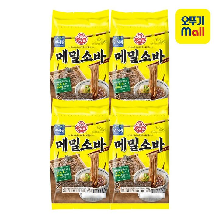 [본사직영] 오뚜기 메밀소바(2인) 612g 4개