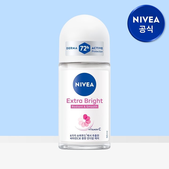 니베아 데오드란트 롤온 엑스트라 브라이트 50ml 1개
