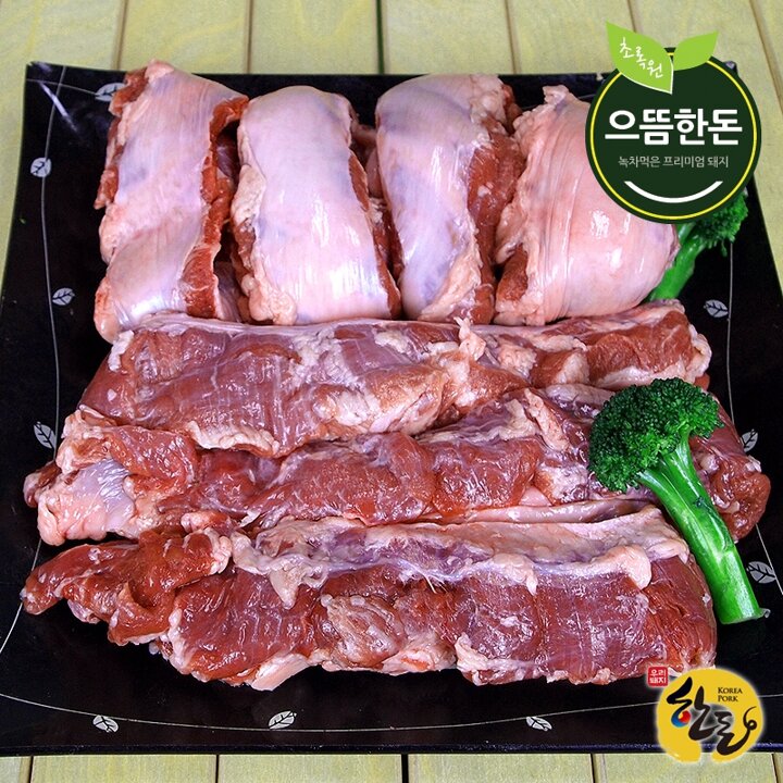 [으뜸한돈] 국내산 한돈 냉장 칼집 통갈매기살 500g(구이용)