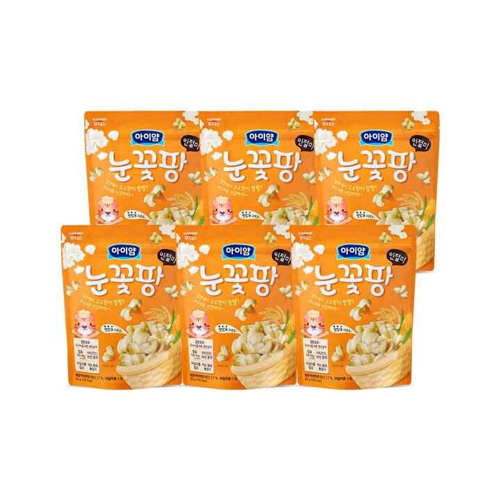 [S] 아이얌 눈꽃팡 인절미 25g 6개