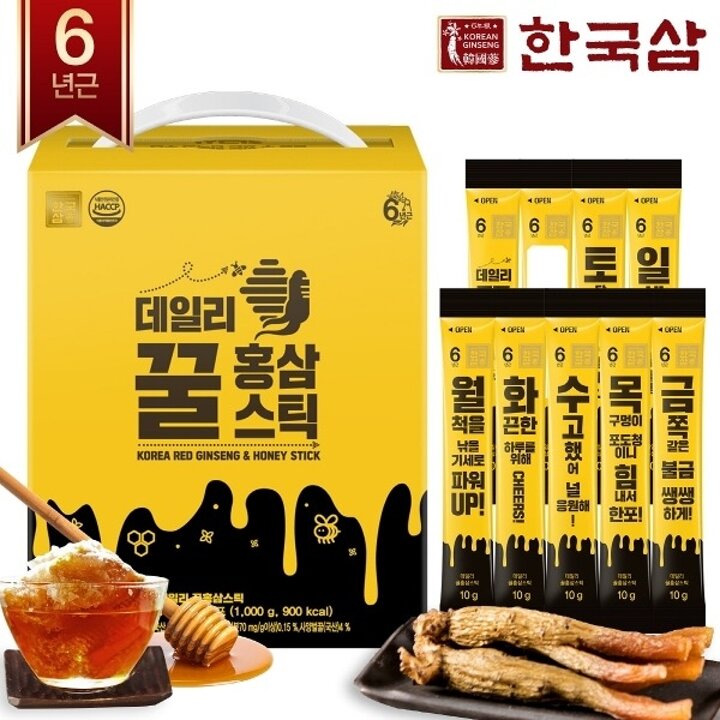 [한국삼] 한국삼 데일리 꿀홍삼스틱 100포10107897588817