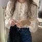 [귈림] 프릴 레이스 러플 라운드넥 블라우스(G5FBL025P)